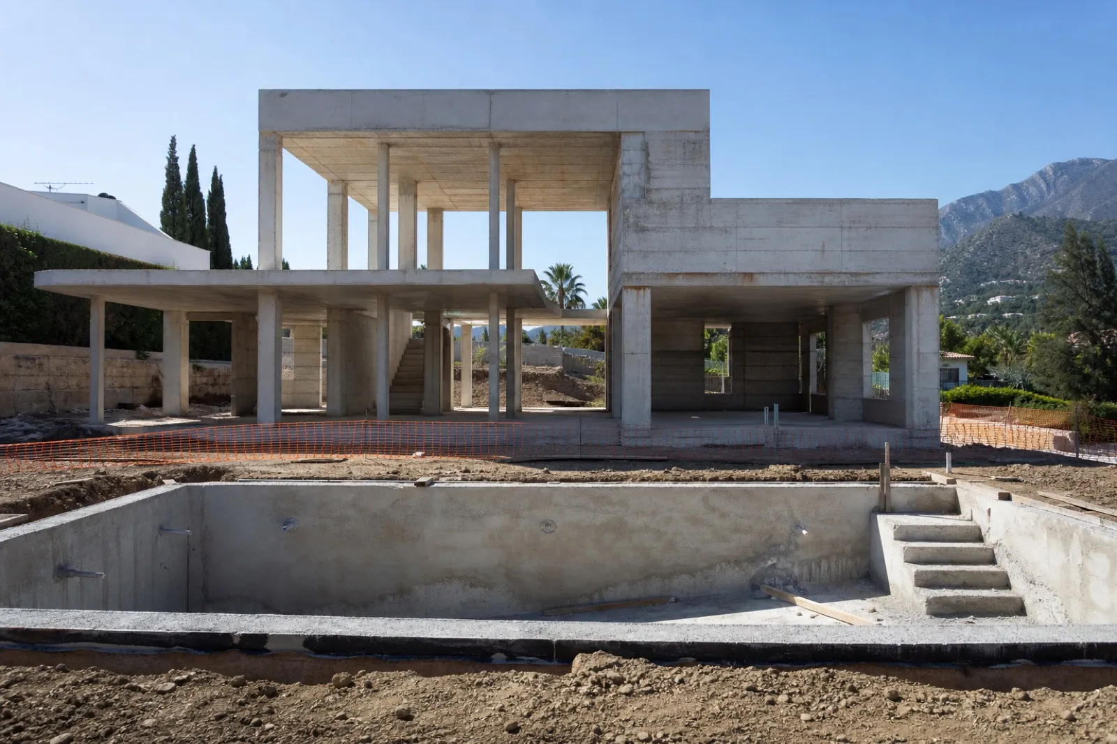 Villa en construcción con vistas al mar en Estepona — photo 1