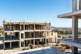 Villa en construction avec vue panoramique sur la mer à Casares