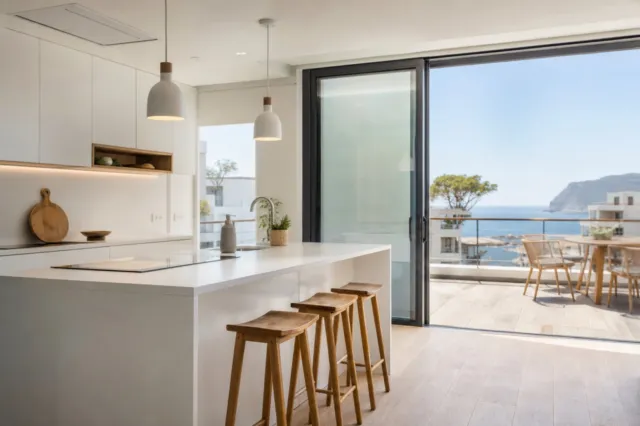 Dúplex junto a la playa con vistas al mar en Palma de Mallorca — Foto 3
